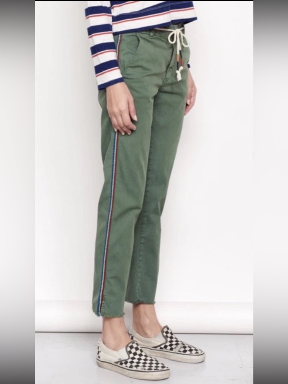 Sundry Le Soleil Anthropologie Chino Pant In Loden Green Size 27 Straight Leg